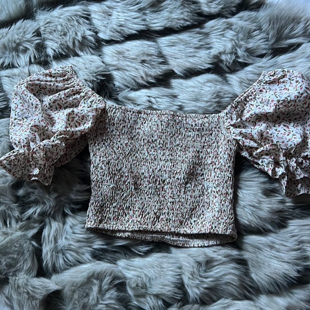 Off the shoulder crop top